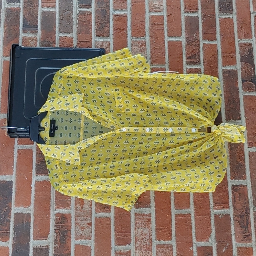 Karen Kane Las Palms Isle Tie Top Size XL (1158)